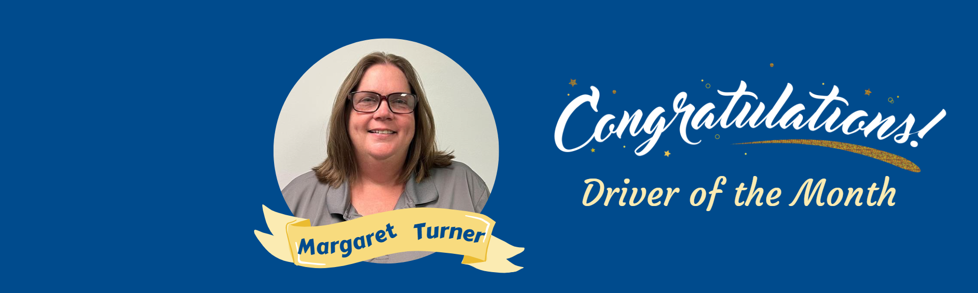 Margaret Turner May Driver of the Month